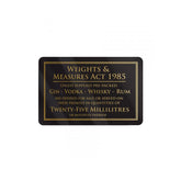 Mileta Weights & Measures Act Notice 25ml